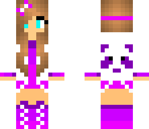 purple panda girl