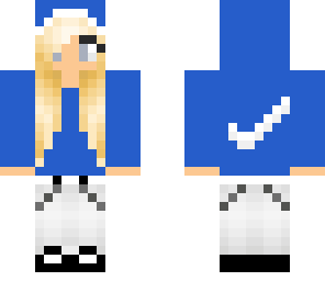 blonde nike girl