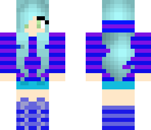 aqua girl with hoodie