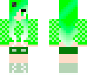 lime green girl