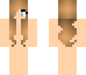 female brown haired base skin