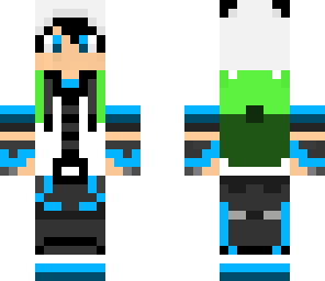 finn anime with black hair with backpack