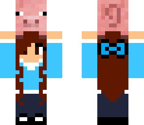 girl holding pig
