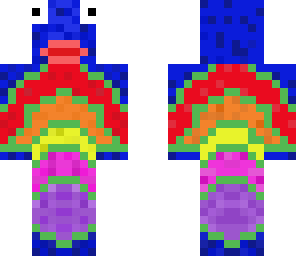 rainbowfish in bathrobe
