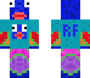 rainbowfish wearing t-shirt