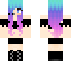 hot blue gamer girl