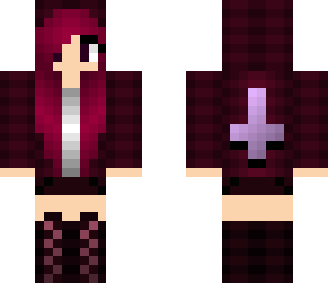 dark purple and pink girl