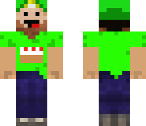derp with luigi hat