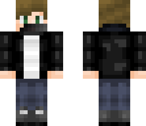 black hoodie male