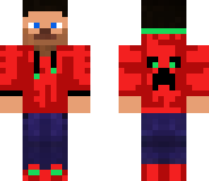 steve red hoodie