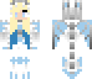 cute blue dragon girl