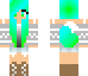 green blue girl