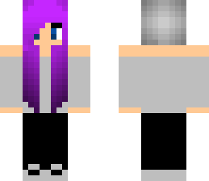 purple hair beanie