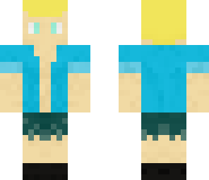 open shirt boy