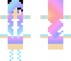 rainbow cat girl