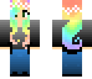 rainbow haired girl