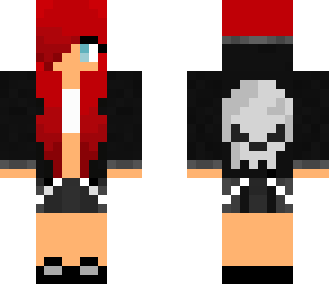 scene girl skull