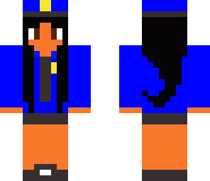 police uniform with black hair