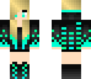 teal music girl