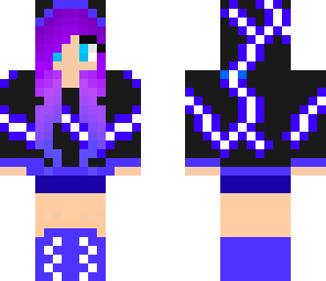 blue lightning girl