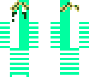 half green half white with flower crown
