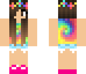 tie dye flower girl