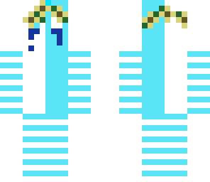 half blue half white with flower crown