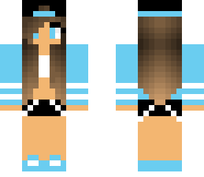 cute blue tomboy twin
