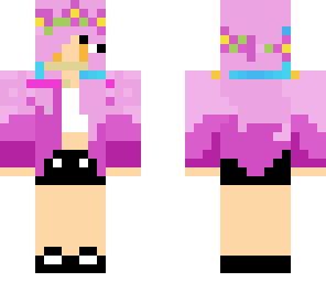 pink with a hoodie