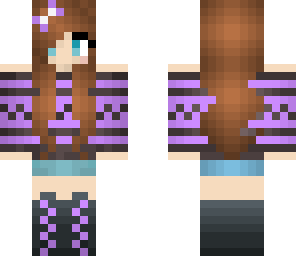 cute purple girl