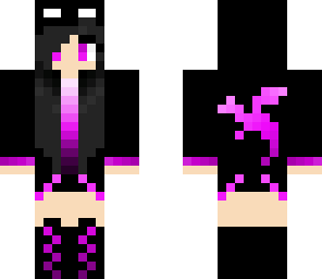 ender girl with dragon logo on back