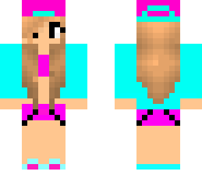 pink and blue tomboy girl