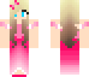 pretty pink prom girl
