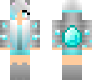 crystal diamond girl blue silver