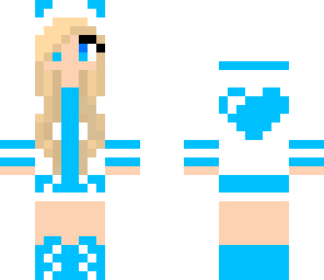 blue cat girl