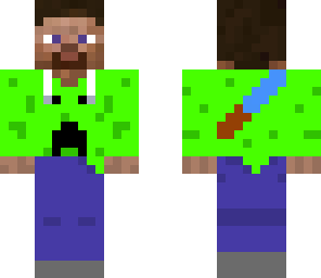 steve con remera de creeper