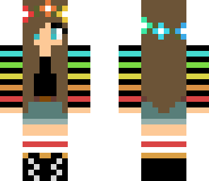 rainbow flower crown