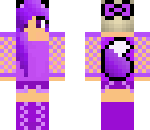 violet purple wolf girl