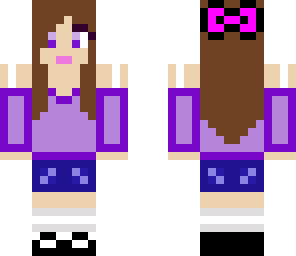 cute purple girl