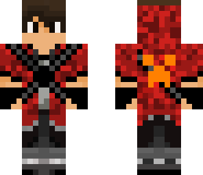 creeper red camo w orange