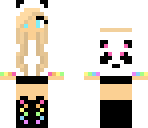 rainbow panda girl