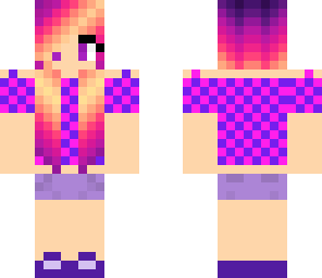 purple pink girl