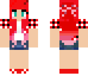 ombre red girl