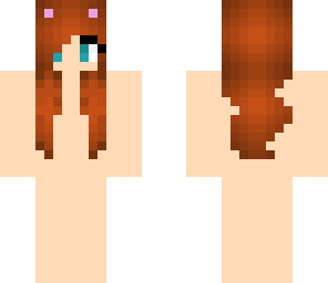 red hair cat girl