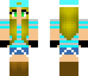 blue skater girl