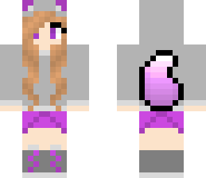 purple wolf girl