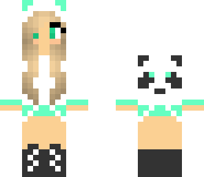 mint green girl