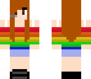 rainbow gamer girl