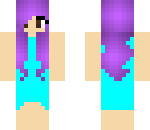 blue dress girl