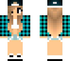 checkered teal top